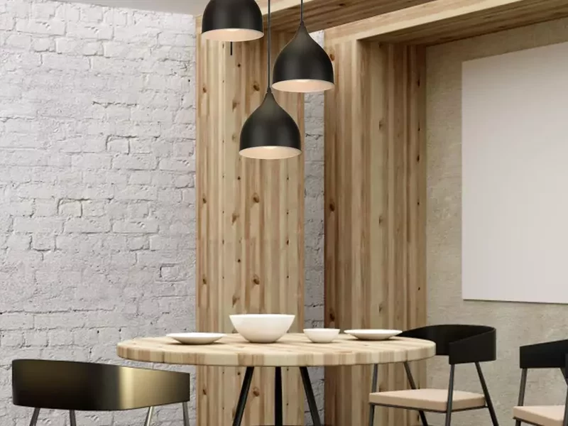 WOTTES industrial deckenlampe,wohnzimmerlampe vintage lampenschirm schwarz metall deckenleuchte modern lampe decke hängend schöne küchenlampe hängelampe wohnzimmer deckenstrahler